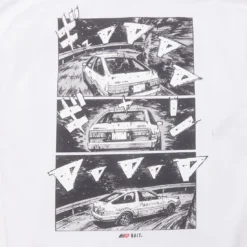 BAIT X Initial D Men How To Drift Hoody (white) -Marvia Wear Sales Store baini2h2drifthd 4