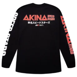 BAIT X Initial D Men Akina Speed Stars Long Sleeve Tee (black) -Marvia Wear Sales Store bainidakinalsbk 3