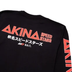 BAIT X Initial D Men Akina Speed Stars Long Sleeve Tee (black) -Marvia Wear Sales Store bainidakinalsbk 4