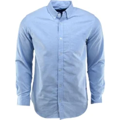 BAIT Oxford Long Sleeve Shirt (blue) -Marvia Wear Sales Store balslvshlblu thum1 45610