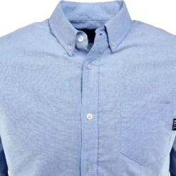 BAIT Oxford Long Sleeve Shirt (blue) -Marvia Wear Sales Store balslvshlblu thum4 45610