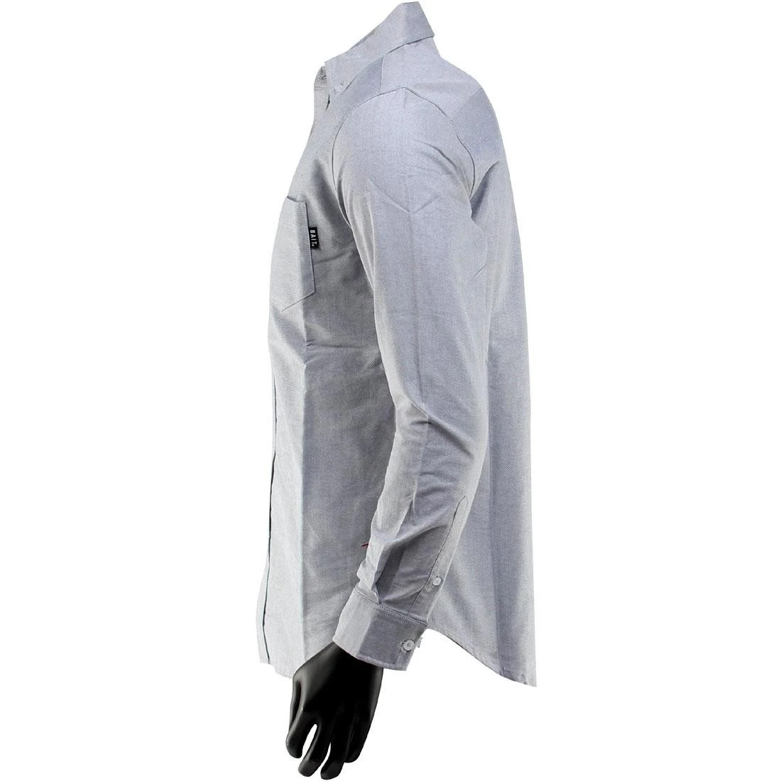 BAIT Oxford Long Sleeve Shirt (gray) 5 BAIT Oxford Long Sleeve Shirt (gray) - Image 5
