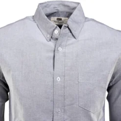 BAIT Oxford Long Sleeve Shirt (gray) 11 BAIT Oxford Long Sleeve Shirt (gray) -Marvia Wear Sales Store balslvshlgry thum4 45612