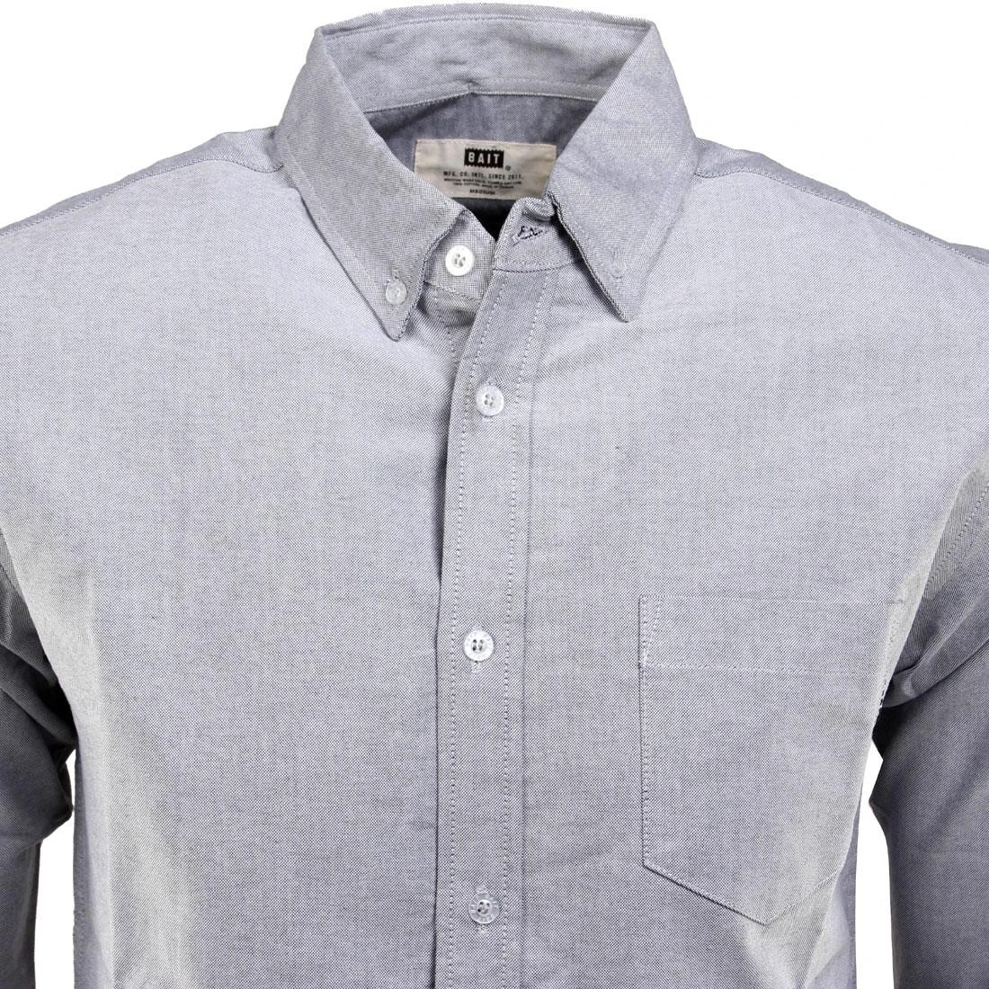 BAIT Oxford Long Sleeve Shirt (gray) 6 BAIT Oxford Long Sleeve Shirt (gray) - Image 6