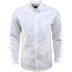 BAIT Oxford Long Sleeve Shirt (white) -Marvia Wear Sales Store balslvshlwht thum1 45611