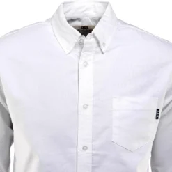 BAIT Oxford Long Sleeve Shirt (white) -Marvia Wear Sales Store balslvshlwht thum4 45611