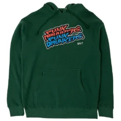 BAIT X Punk Drunkers Men Skateboard Hoody (green)