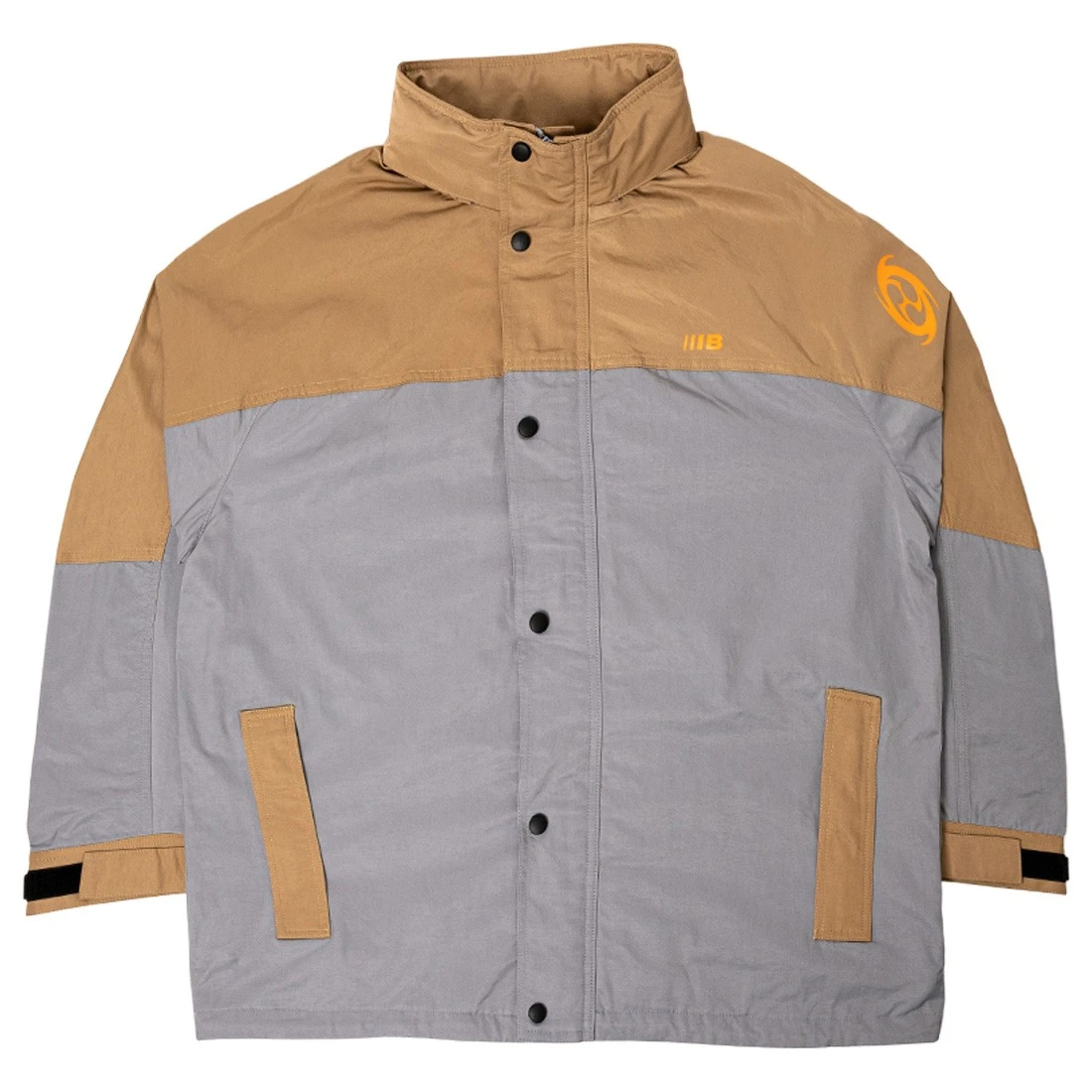 BAIT Men Rain Jacket (tan / Orange) 1 BAIT Men Rain Jacket (tan / Orange)