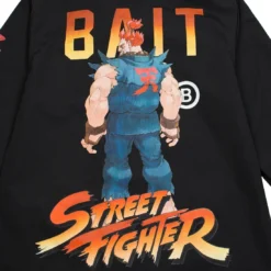 BAIT X Street Fighter Men Akuma Stance Jacket (black) -Marvia Wear Sales Store basfkumcoachblk 4 1