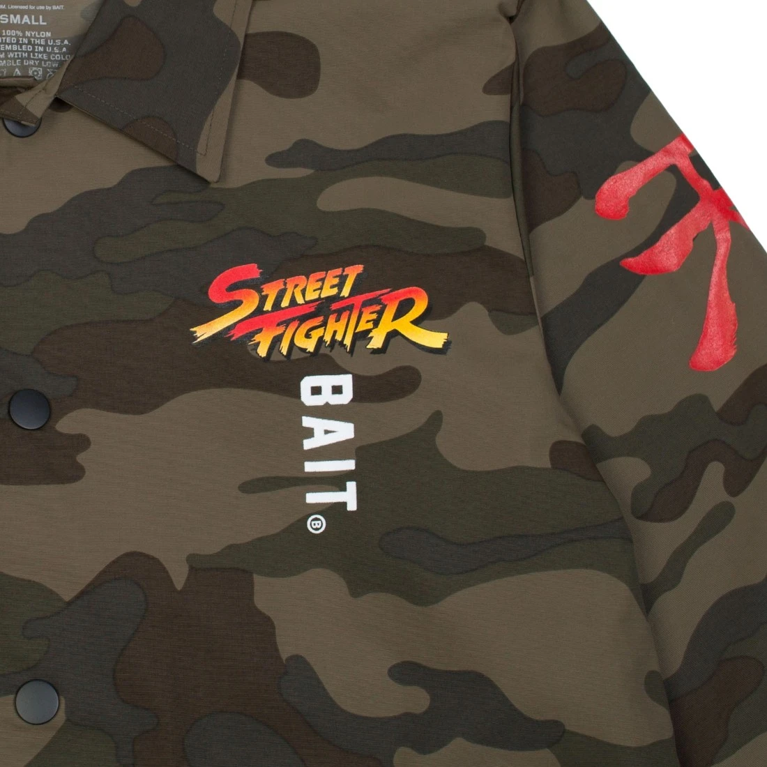 BAIT X Street Fighter Men Akuma Stance Jacket (camo) 2 BAIT X Street Fighter Men Akuma Stance Jacket (camo) - Image 2