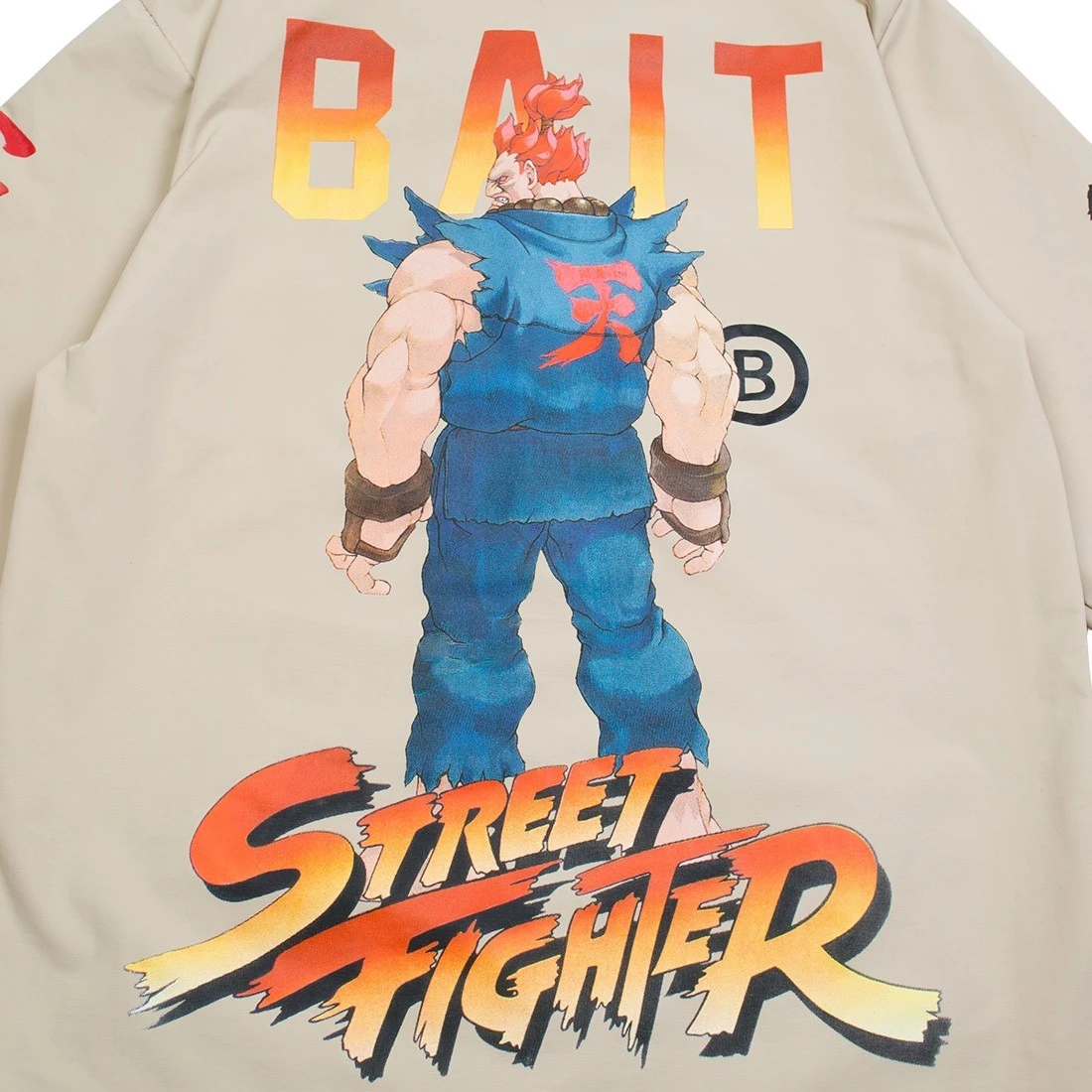 BAIT X Street Fighter Men Akuma Stance Jacket (sand) 4 BAIT X Street Fighter Men Akuma Stance Jacket (sand) - Image 4