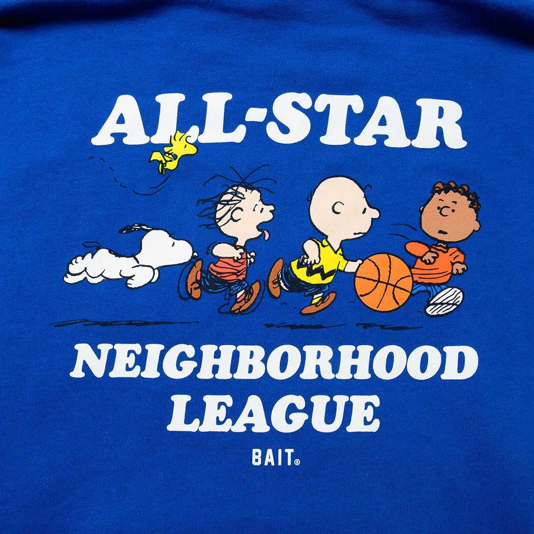 BAIT X Snoopy Men Neighborhood League Hoody (blue / Royal) 4 BAIT X Snoopy Men Neighborhood League Hoody (blue / Royal) - Image 4