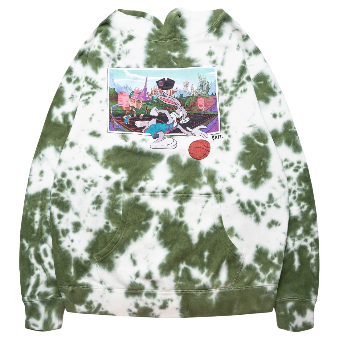 BAIT X Space Jam A New Legacy Men Bugs Dribble Hoody (green / Tie Dye) 1 BAIT X Space Jam A New Legacy Men Bugs Dribble Hoody (green / Tie Dye)