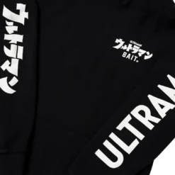 BAIT X Ultraman Men Fight Hoody (black) -Marvia Wear Sales Store baultfighthdybk 3