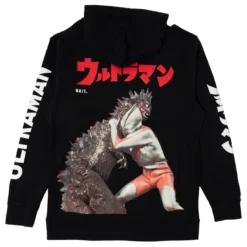 BAIT X Ultraman Men Fight Hoody (black) -Marvia Wear Sales Store baultfighthdybk 4