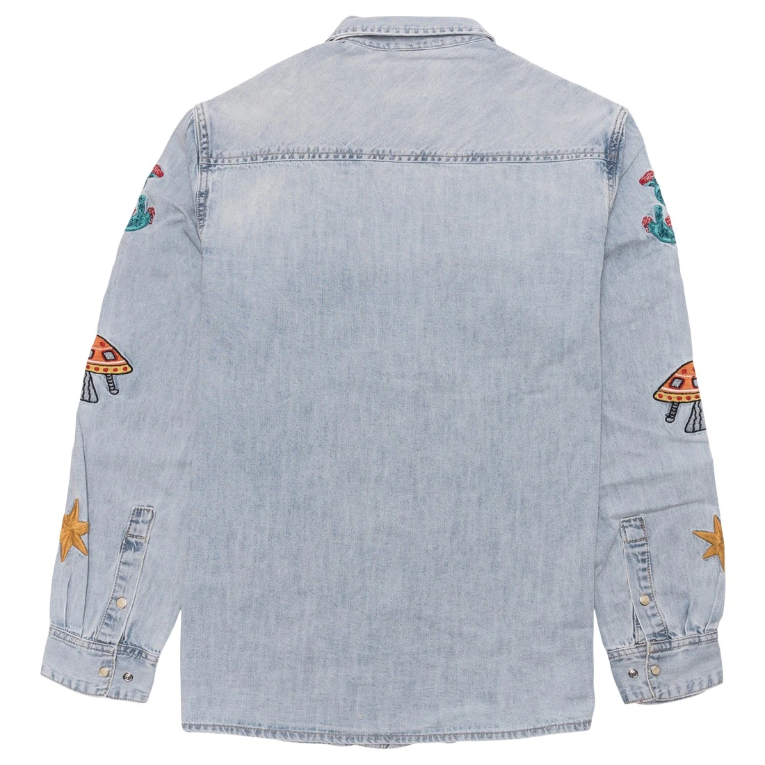 Billionaire Boys Club Men Hillside Long Sleeve Shirt (blue / Denim) 3 Billionaire Boys Club Men Hillside Long Sleeve Shirt (blue / Denim) - Image 3