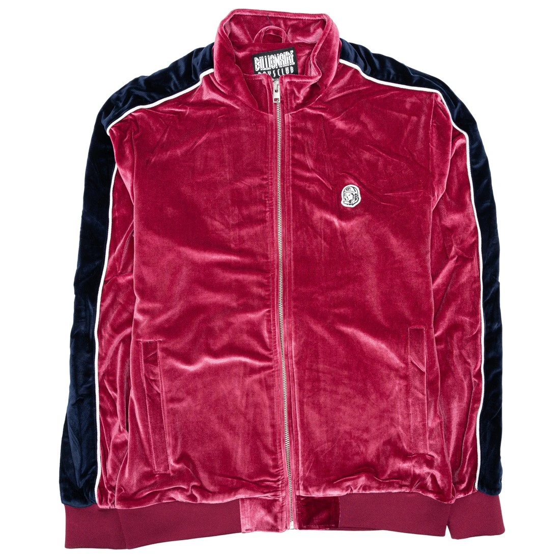 Billionaire Boys Club Men Flight Velour Jacket (burgundy) 1 Billionaire Boys Club Men Flight Velour Jacket (burgundy)