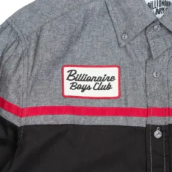 Billionaire Boys Club Men Service Bay Long Sleeve Woven Shirt (gray / Chambray) 5 Billionaire Boys Club Men Service Bay Long Sleeve Woven Shirt (gray / Chambray) -Marvia Wear Sales Store bb8911600cham 2