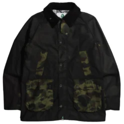 Barbour X A Bathing Ape Men Camo Bedale Wax Jacket (camo)