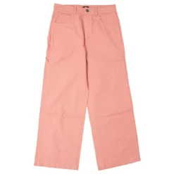 Dickies Women Cropped Carpenter Pants (pink / Stonewash Rosette)