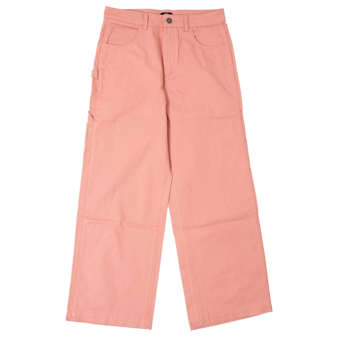 Dickies Women Cropped Carpenter Pants (pink / Stonewash Rosette) 1 Dickies Women Cropped Carpenter Pants (pink / Stonewash Rosette)
