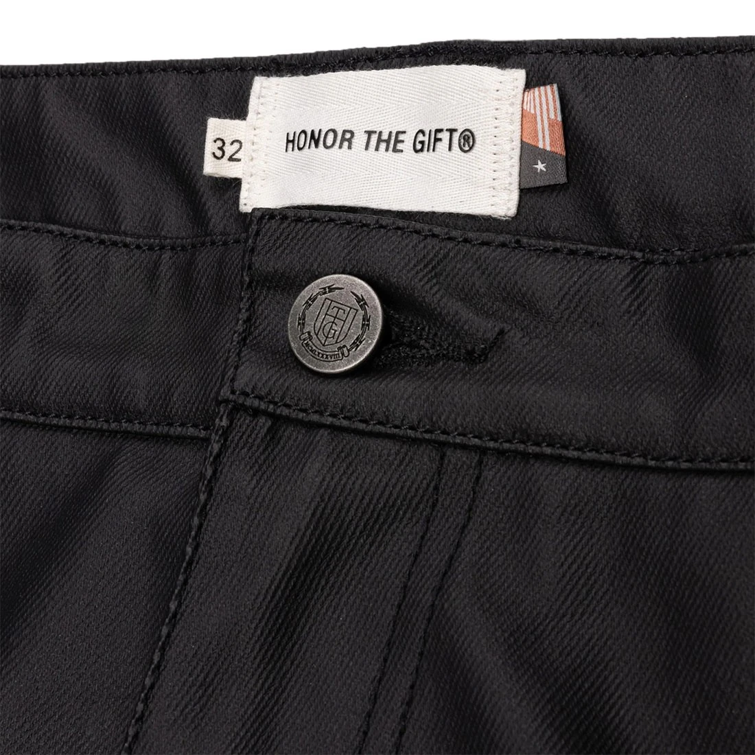Honor The Gift Men Wax Denim Pants (black) 2 Honor The Gift Men Wax Denim Pants (black) - Image 2