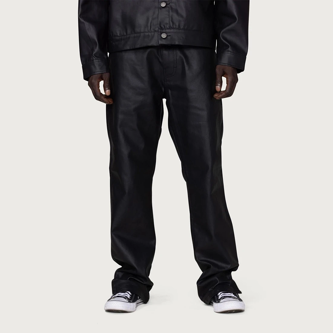 Honor The Gift Men Wax Denim Pants (black) 6 Honor The Gift Men Wax Denim Pants (black) - Image 6