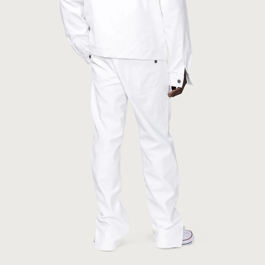 Honor The Gift Men Wax Denim Pants (white) 7 Honor The Gift Men Wax Denim Pants (white) - Image 7