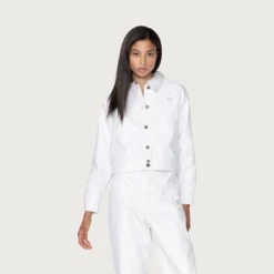 Honor The Gift Women HTG Waxed Jacket (white) -Marvia Wear Sales Store hgg220416wht 7