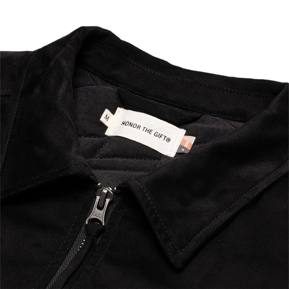 Honor The Gift Men Suede Band Jacket (black) 4 Honor The Gift Men Suede Band Jacket (black) - Image 4