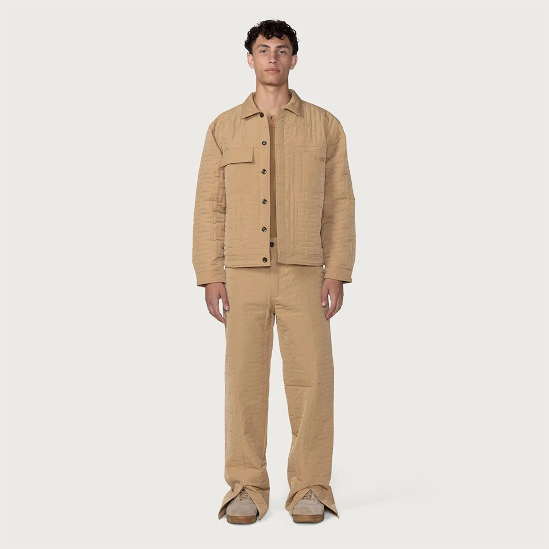 Honor The Gift Men H Quilted Jacket (khaki) 7 Honor The Gift Men H Quilted Jacket (khaki) - Image 7