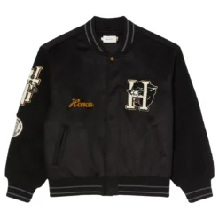 Honor The Gift Men Letterman Jacket (black)