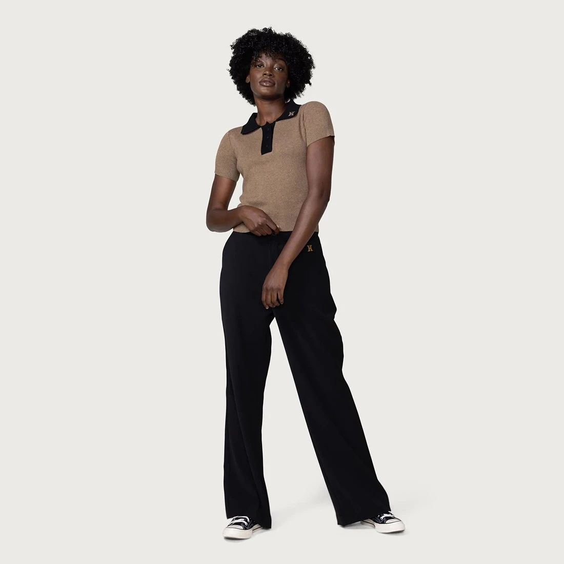 Honor The Gift Women Bell Trouser Pants (black) 2 Honor The Gift Women Bell Trouser Pants (black) - Image 2