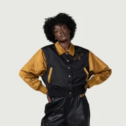 Honor The Gift Women Stadium Jacket (black) 16 Honor The Gift Women Stadium Jacket (black) -Marvia Wear Sales Store hgwg220362blk 8