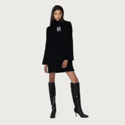 Honor The Gift Women Freshman Turtle Neck Dress (black) -Marvia Wear Sales Store hgwg220444blk 5