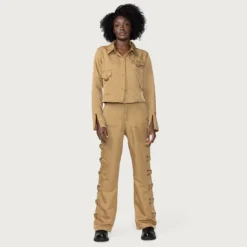 Honor The Gift Women Cadet Top (khaki) 14 Honor The Gift Women Cadet Top (khaki) -Marvia Wear Sales Store hgwg230130kha 3