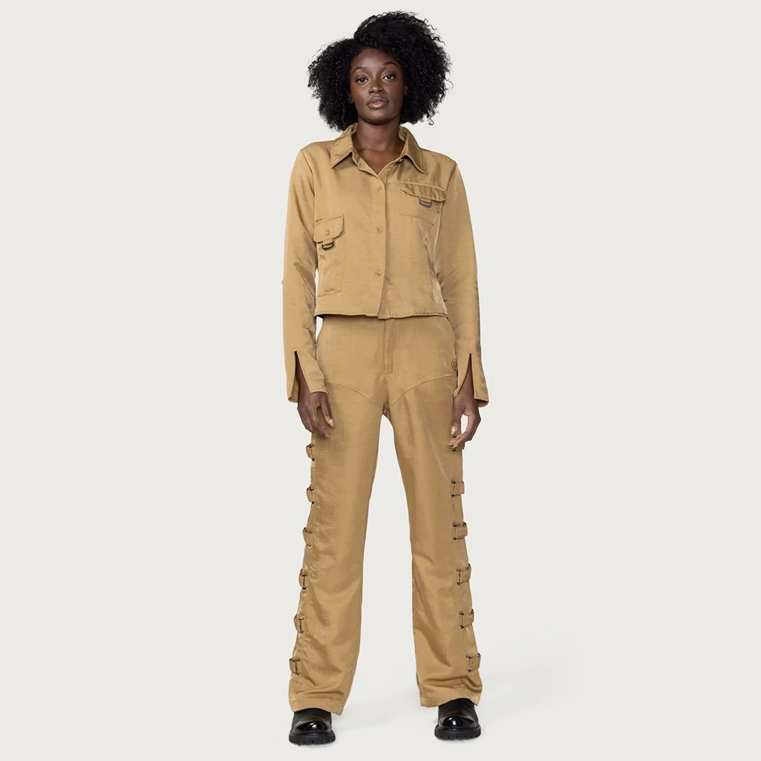 Honor The Gift Women Cadet Top (khaki) 7 Honor The Gift Women Cadet Top (khaki) - Image 7