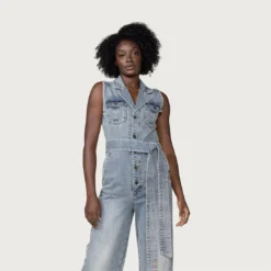 Honor The Gift Women Service Jumpsuit (light Indigo) -Marvia Wear Sales Store hgwg230164lig5