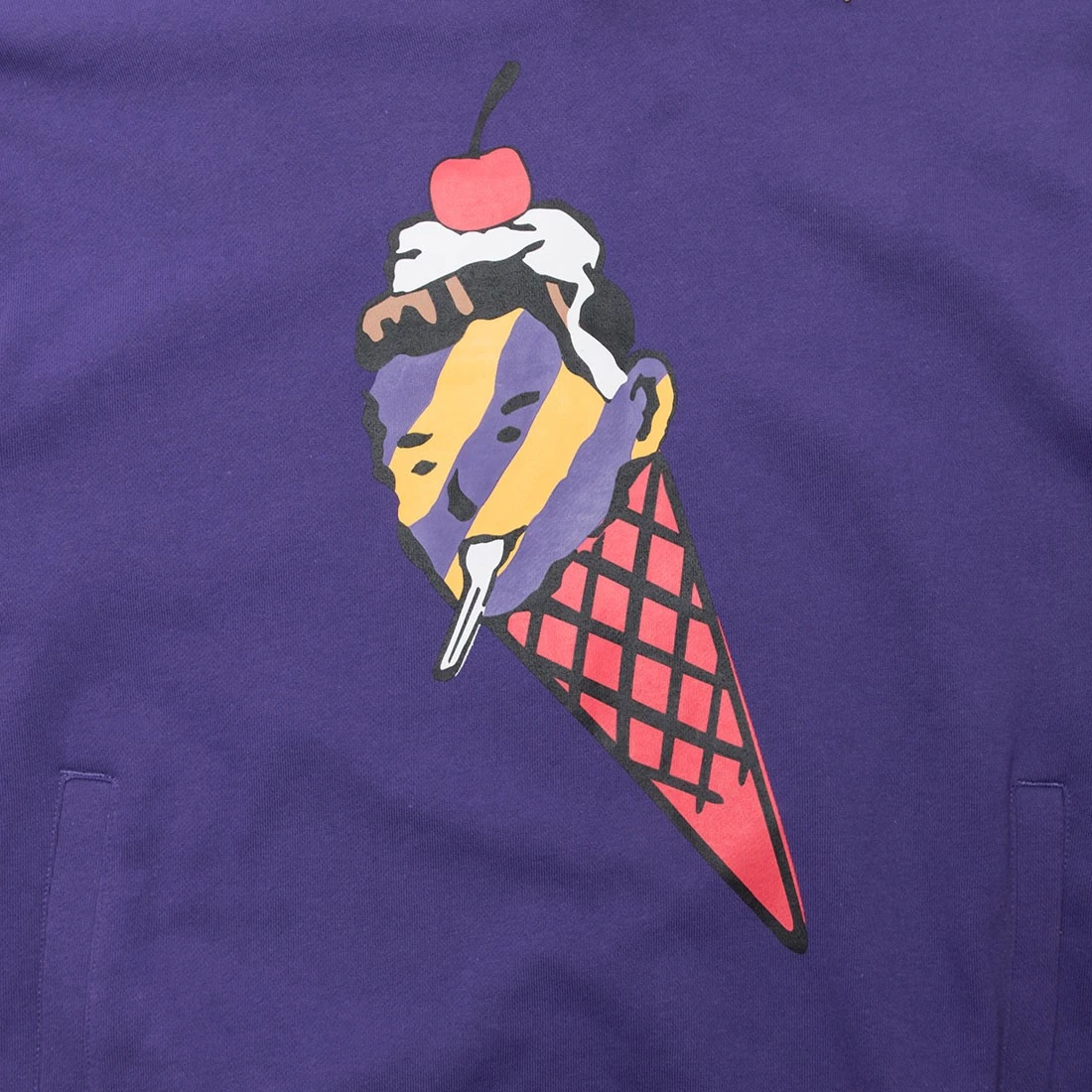 Ice Cream Men Cherry On Top Hoody (purple / Heliotrope) 2 Ice Cream Men Cherry On Top Hoody (purple / Heliotrope) - Image 2