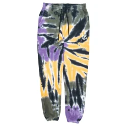 Ice Cream Men Spiral Vision Jogger Pants (black / Tie Dye)