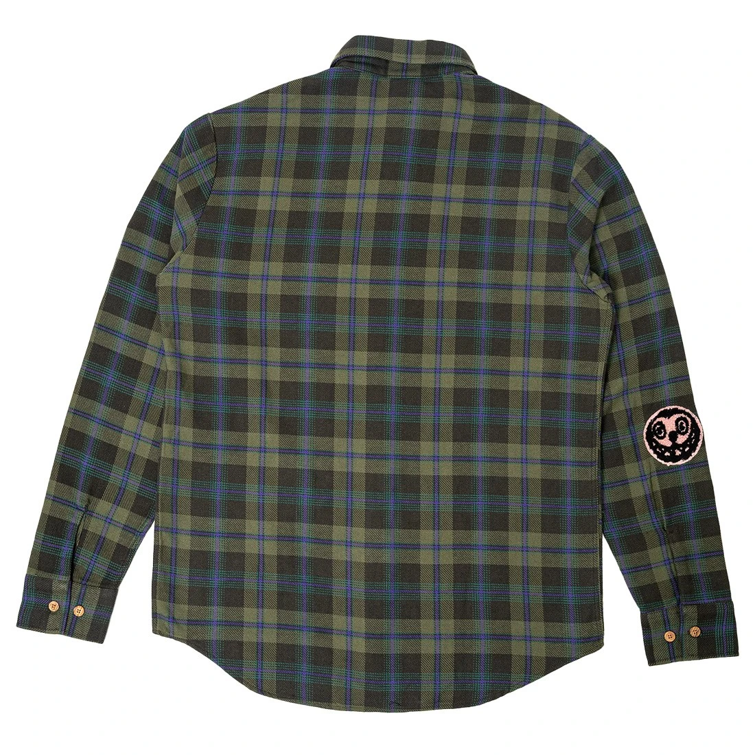 Ice Cream Men Eric Long Sleeve Woven Shirt (green / Plaid) 2 Ice Cream Men Eric Long Sleeve Woven Shirt (green / Plaid) - Image 2