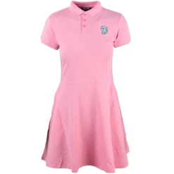 Lazy Oaf Women Animal Polo Dress (pink)