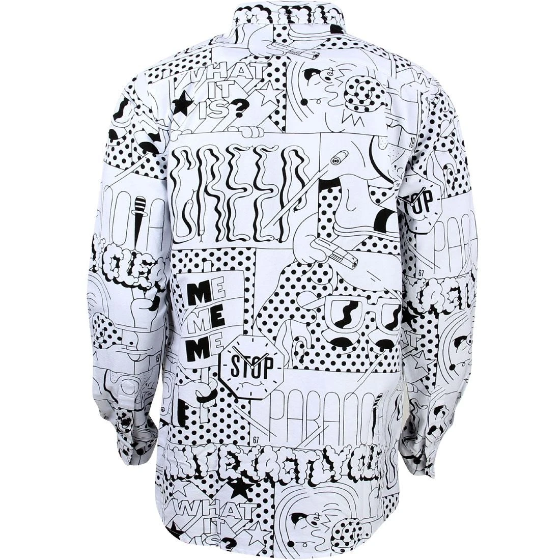 Lazy Oaf Men What Is It Shirt (white) 2 Lazy Oaf Men What Is It Shirt (white) - Image 2