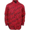 Lazy Oaf Men Disturbed Shirt (black / Red)