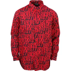 Lazy Oaf Men Disturbed Shirt (black / Red)