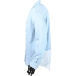 10 Deep Men Red Tail Sweeper Long Sleeve Shirt (blue / Light Indigo) -Marvia Wear Sales Store img 2606