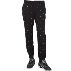 Vans Men Excerpt Chino Pegged Pants (black / Palm Ditsy)