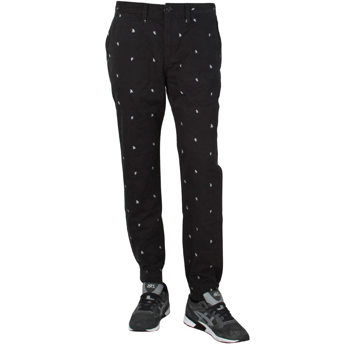 Vans Men Excerpt Chino Pegged Pants (black / Palm Ditsy) 1 Vans Men Excerpt Chino Pegged Pants (black / Palm Ditsy)