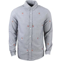 Lazy Oaf Men Pack A Day Long Sleeve Shirt (blue)