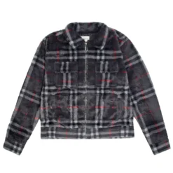 Lifted Anchors Men Emmanuel Fur Jacket (black / Red)